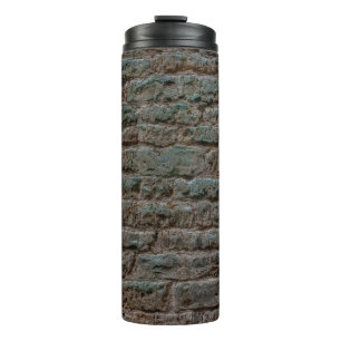Black Brick Wall Textureabstract, Architektur, ba Thermosbecher