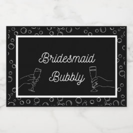 Black Bridesmaid Bubbly Mini Parco Tassino Labrado