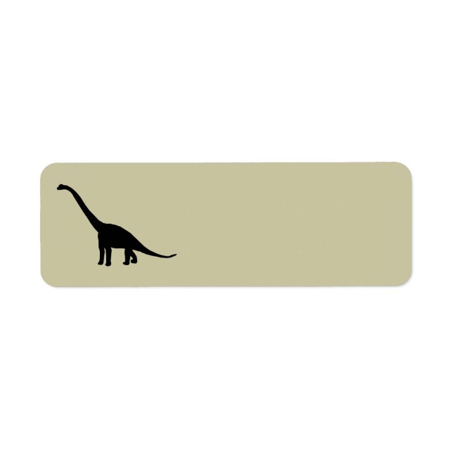 Black Brontosaurus Dinosaur Shadow Dino (Vorne)