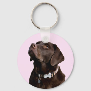 Black Brown Labrador Retriever Puppy Dog Keychain Schlüsselanhänger