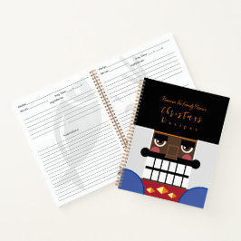 Black Brown Nutcracker Weihnachtsrezepte Kochbuch Notizbuch