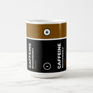Black Brown Personalisiert Coffee Recharable Tasse