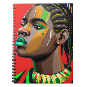 Black Bruh Melanin Vater Juneteenth King African S Notizblock