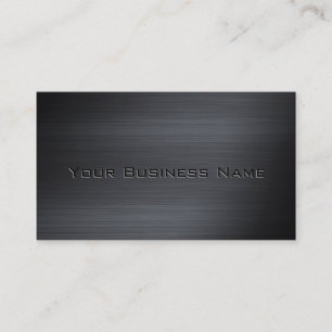 Black Brushed Metallic Corporate Visitenkarte