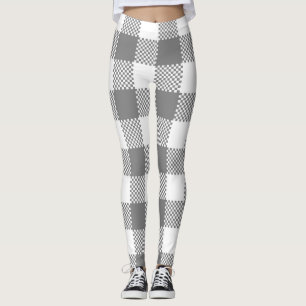 Black Buffalo Kariertes Muster Weihnachts-Leggings Leggings