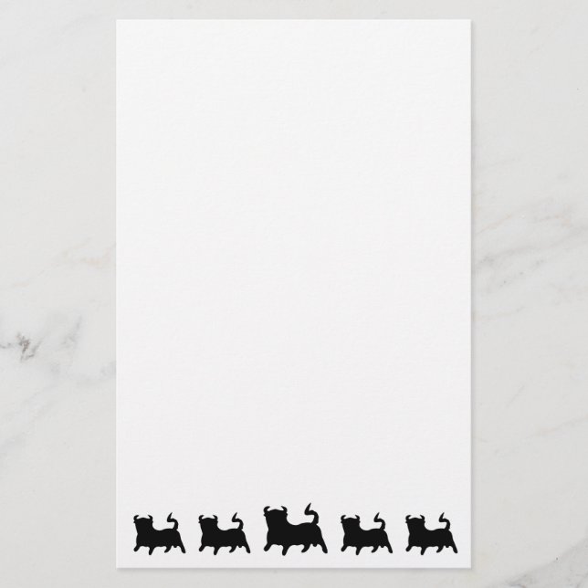Black Bull Design Briefpapier (Vorderseite)