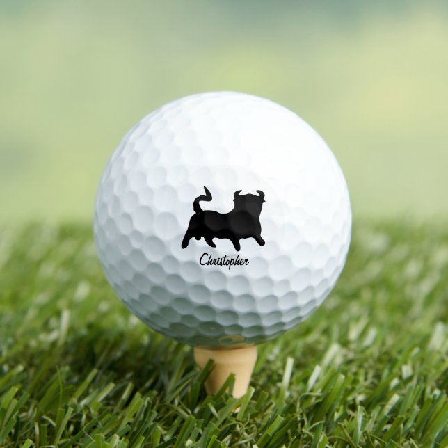 Black Bull Design Golfball (Insitu T-Shirt)