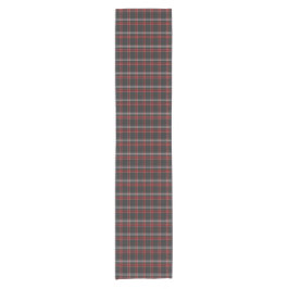 Black Burgundy White Plaid Classic Table Runner Kurzer Tischläufer