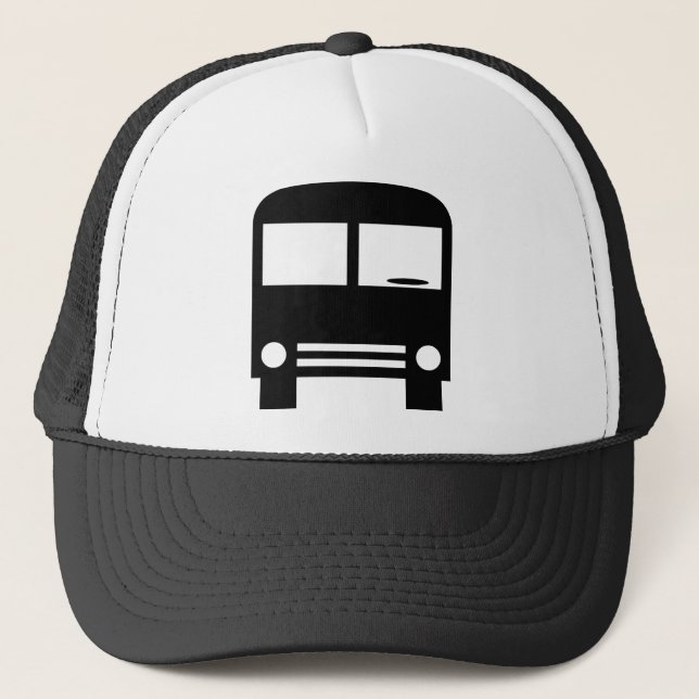 Black Bus Designer Truckerkappe (Vorderseite)