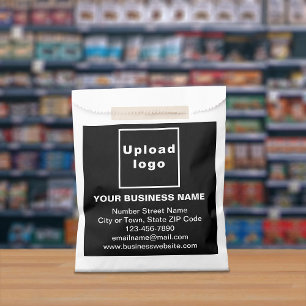 Black Business Brand auf Papiertüte Geschenktütchen