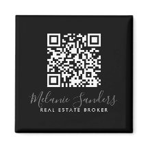 BLACK Business REAL ANWESEN Magnet mit QR CODE