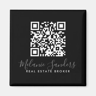 BLACK Business REAL ANWESEN Magnet mit QR CODE