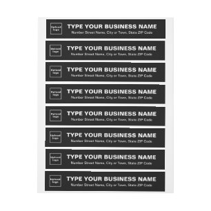 Black Business Wrap rund um das Rücksendeadresse-L