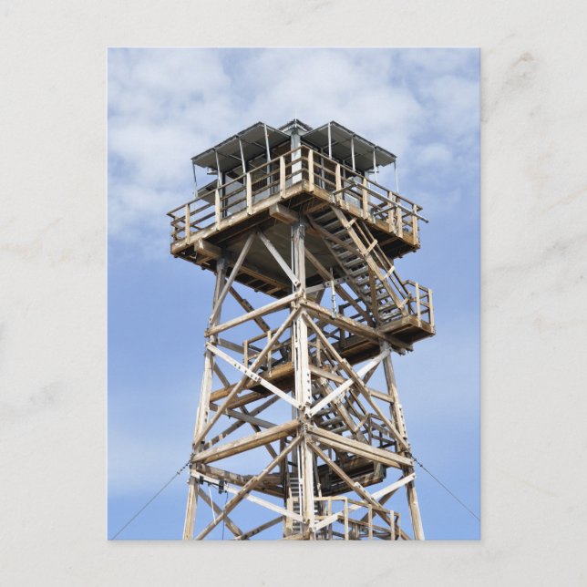 Black Butte Lookout Tower Postkarte (Vorderseite)