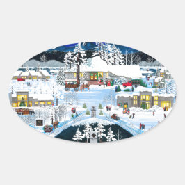 Black Butte Resort Ovaler Aufkleber