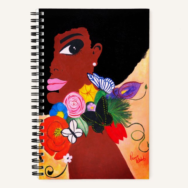 Black Butterfly - SpiralNotebook Notizbuch (Vorderseite)