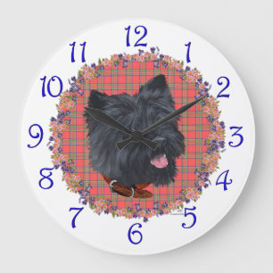 Black Cairn Head Study Große Wanduhr