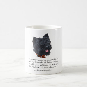 Black Cairn Terrner Keepake - Männlich Kaffeetasse