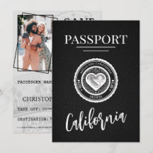 Black California Passport Save the Date
