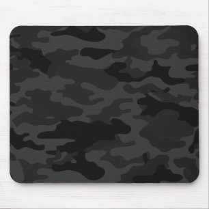 Black Camouflage Mousepad