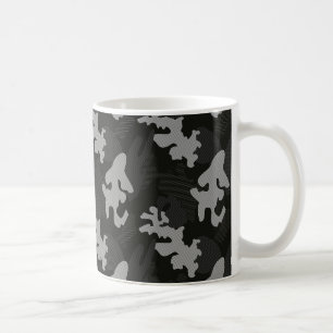 Black Camouflage Pattern Kaffeetasse