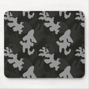 Black Camouflage Pattern Mousepad