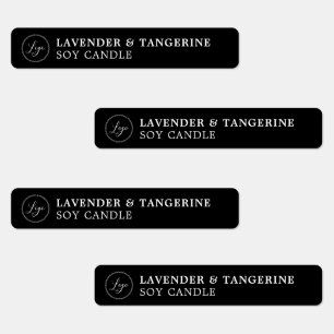 Black Candle Tamper-proof Siegel Ihre Logo-Labels Etiketten