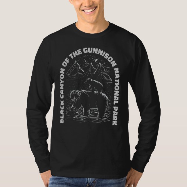 Black Canyon Der Nationalpark Gunnison 3 T-Shirt (Vorderseite)