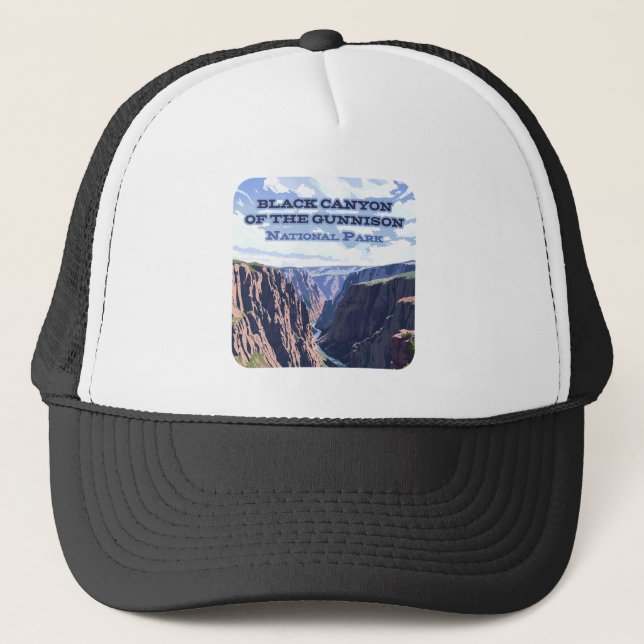 Black Canyon des Gunnison National Park CO Truckerkappe (Vorderseite)