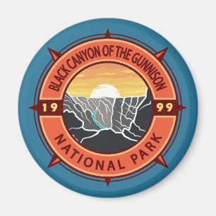 Black Canyon des Gunnison National Park Compass Magnet