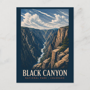 Black Canyon of the Gunnison National Park Modern Postkarte