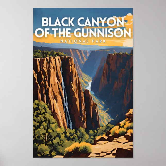 Black Canyon of the Gunnison National Park Travel Poster (Vorne)