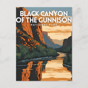 Black Canyon of the Gunnison National Park Travel Postkarte