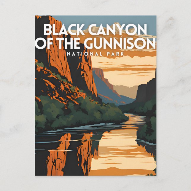 Black Canyon of the Gunnison National Park Travel Postkarte (Vorderseite)