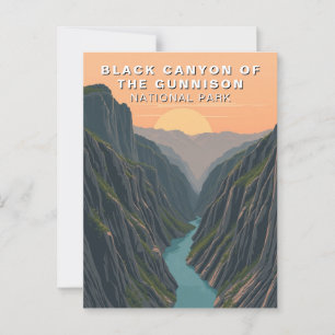 Black Canyon of the Gunnison Travel USA Postkarte