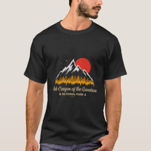 Black Canyon The Gunnison National Park Retro S T-Shirt