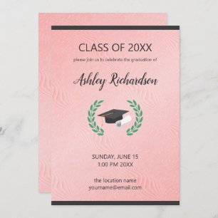 Black Cap und Laurel Einladung