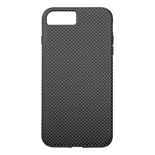 Black Carbon Fiber Stil Print Background Case-Mate iPhone Hülle (Rückseite)