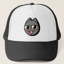 Black Cartoon Cat Truckerkappe