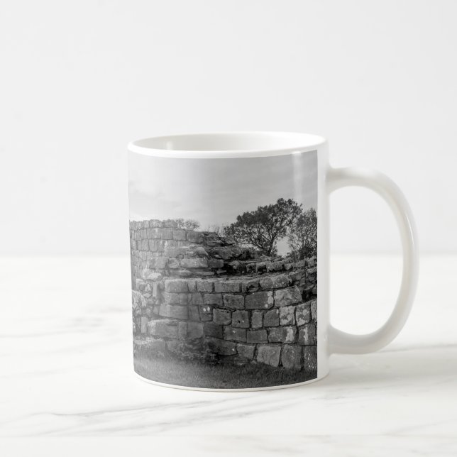 Black Carts Turret auf der Hadrian-Mauer Kaffeetasse (Rechts)