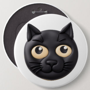 Black Cat 3D Inspiriert Button