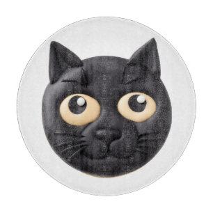 Black Cat 3D Inspiriert Schneidebrett