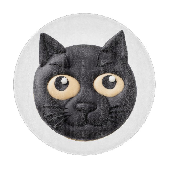 Black Cat 3D Inspiriert Schneidebrett (Vorderseite)