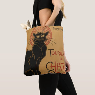 Black Cat Art Nouveau - Totbeutel Tasche