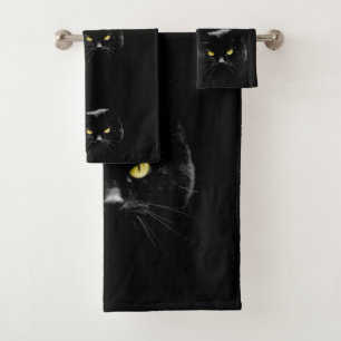 Black Cat Badehandtuch Set