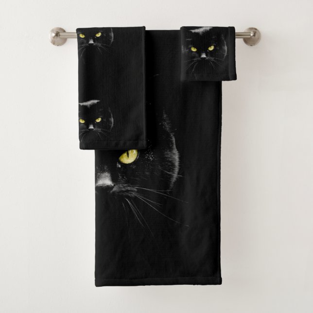 Black Cat Badehandtuch Set (Insitu)