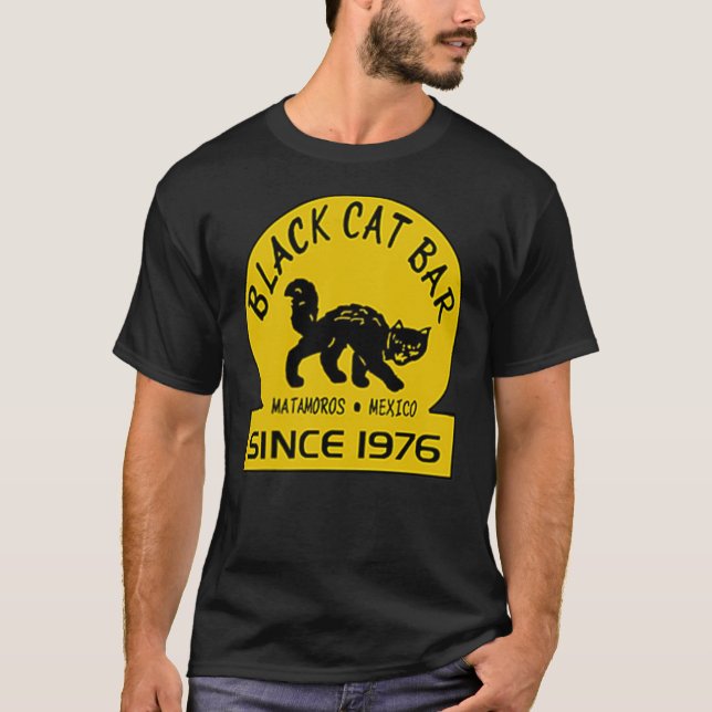 Black Cat Bar T-Shirt "Black Cat’s" (Devant)