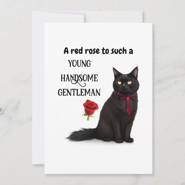 Black Cat Beau meilleur papa jamais carte de Fête  (Devant)
