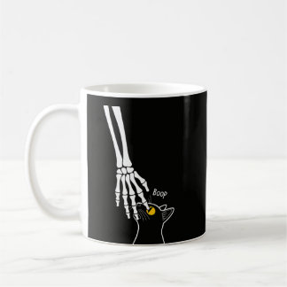 Black Cat Boop – Skelett-Hand gotische Kunst Kaffeetasse