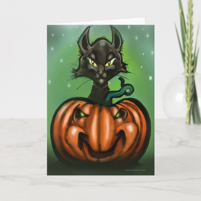 Black Cat Card Karte (Vorderseite)